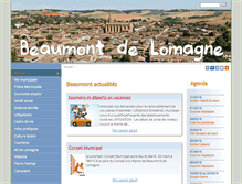 Tablet Screenshot of beaumont-de-lomagne.fr